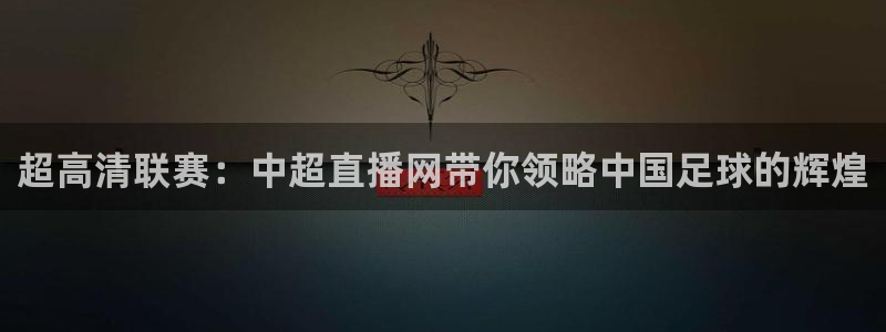 黑白体育直播app下载：超高清联赛：中超直播网带你领略中国足球的辉煌