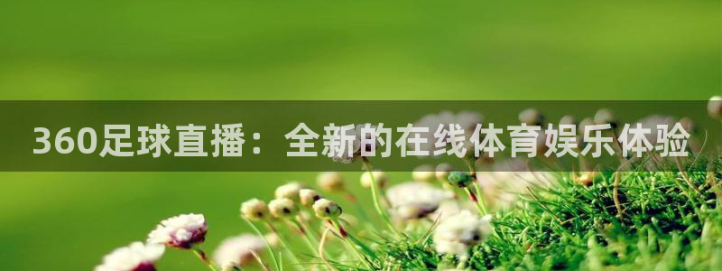黑白直播体育：360足球直播：全新的在线体育娱乐体验