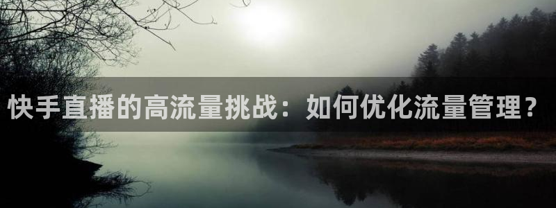 nba黑白体育直播：快手直播的高流量挑战：如何优化流量管理？